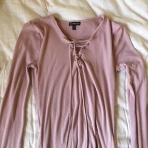 Express lace up shirt